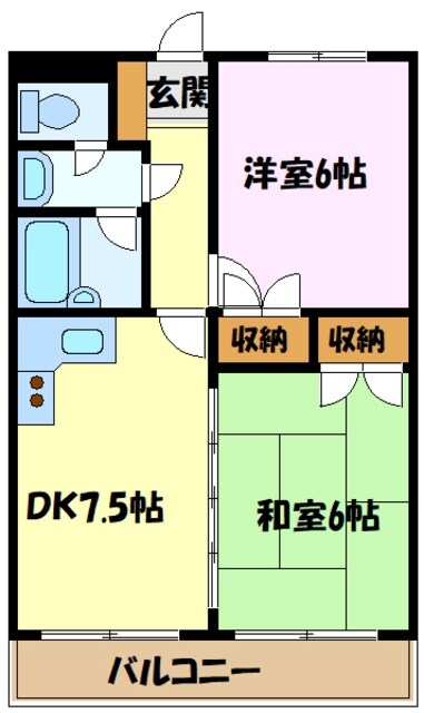 サンヴァレー田中の物件間取画像