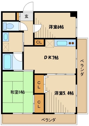 モリノフラットの物件間取画像