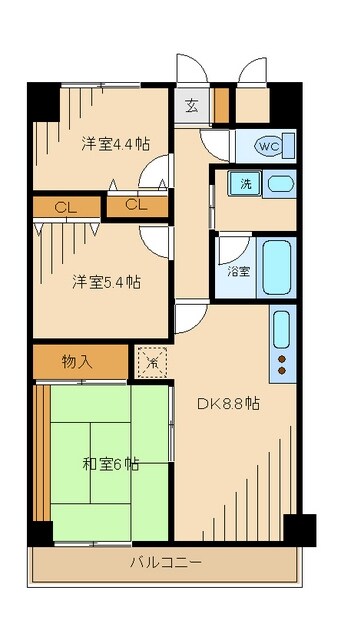 メゾンドシャングリラの物件間取画像