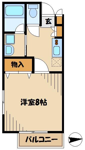 ハイライズ玉川学園Ａ　の物件間取画像