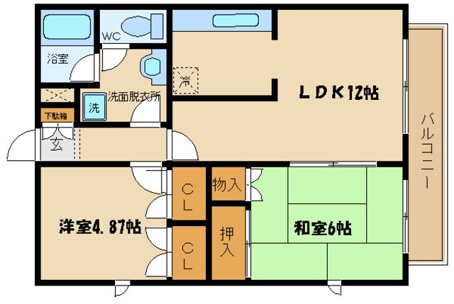 プレステージ稲城の物件間取画像