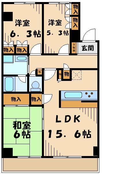 グランドール鷺沼の物件間取画像