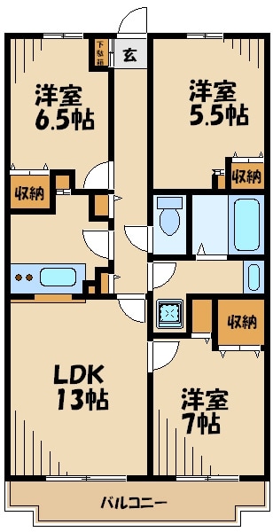 ＹＹパレスの物件間取画像