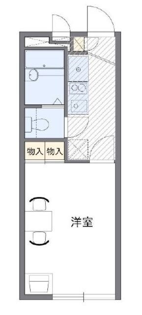 レオパレスＣＡＬＭＯの物件間取画像