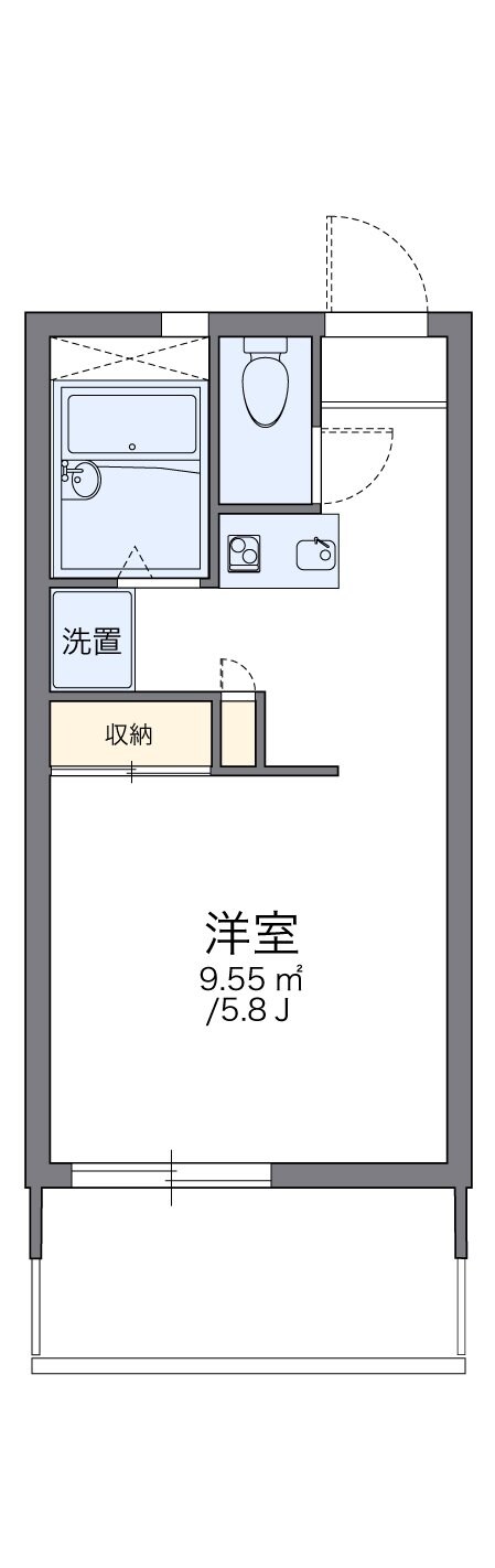 レオパレスブライトの物件間取画像