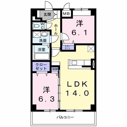 クルトゥーラガーデンの物件間取画像