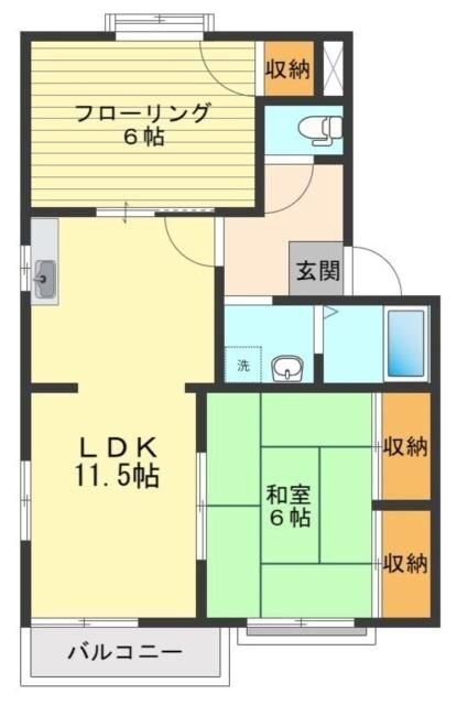 メゾンシルクBの物件間取画像