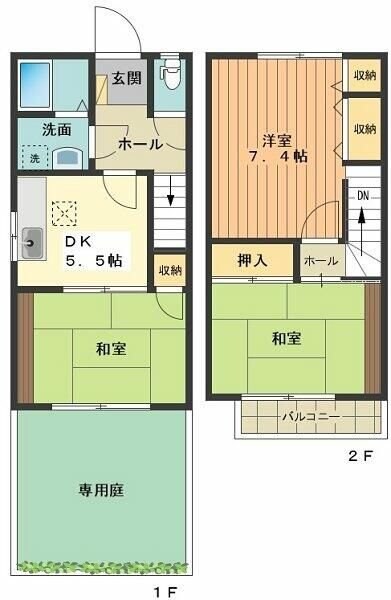 ルミエールＣの物件間取画像