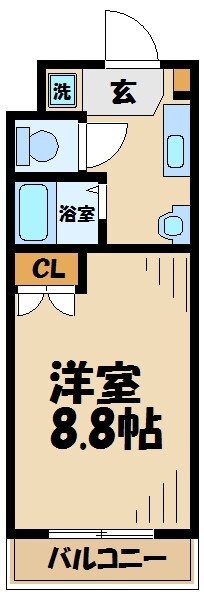 カレッジスクエア多摩の物件間取画像