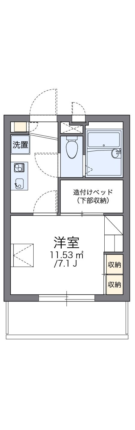 レオパレス大和田IIの物件間取画像