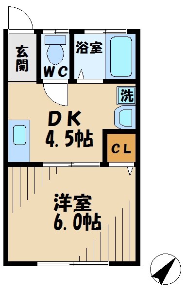 第３白王ハイツの物件間取画像