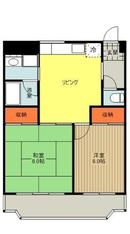 ハイツ興亜の物件間取画像