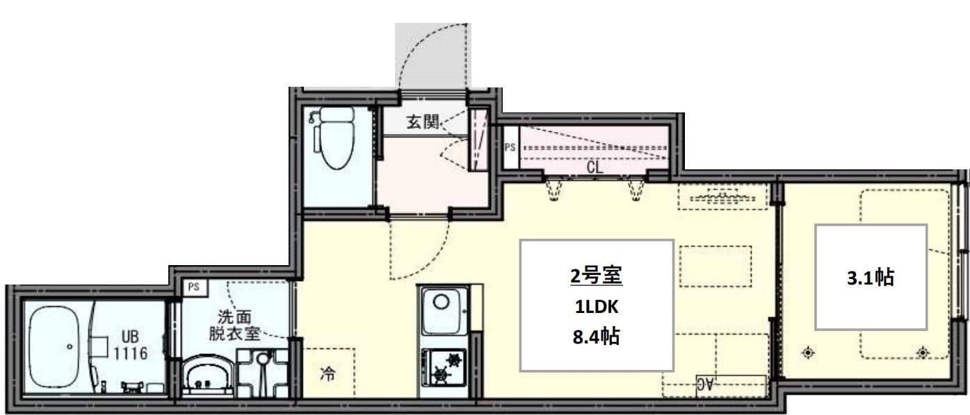 KLEIS八王子IIIの物件間取画像