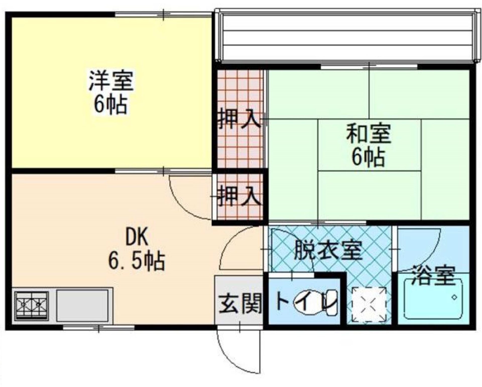 ハタノコーポ高尾の物件間取画像