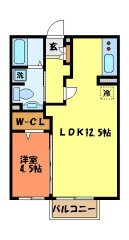 ボナールパークＡの物件間取画像