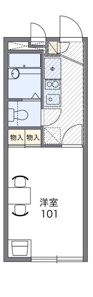 レオパレスビューテラスの物件間取画像