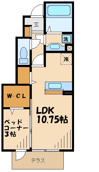 サンボナールの物件間取画像