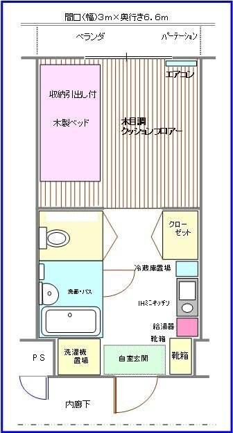 サングリーン南大沢の物件間取画像