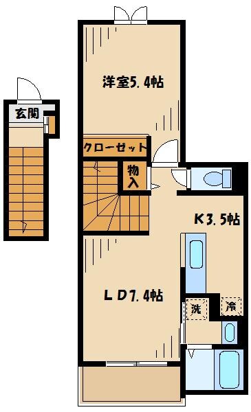 ｂｌｅｕ・ｃｉｅｌの物件間取画像