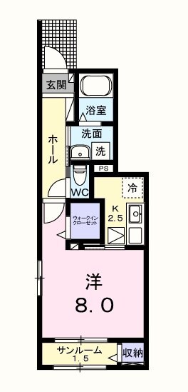 フォンターナ・ガルボIの物件間取画像