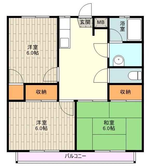 レスポワール大和田の物件間取画像