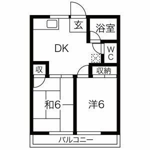 シティハイム寿の物件間取画像