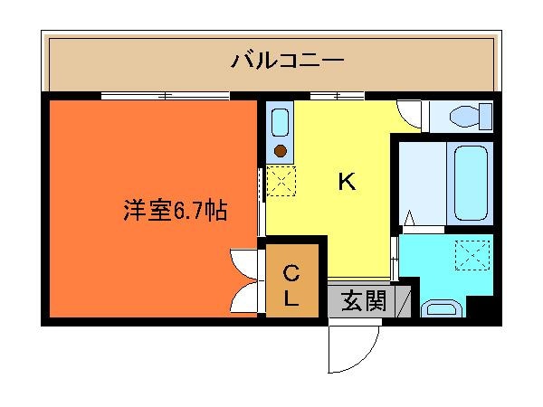 トレセリア暁町の物件間取画像