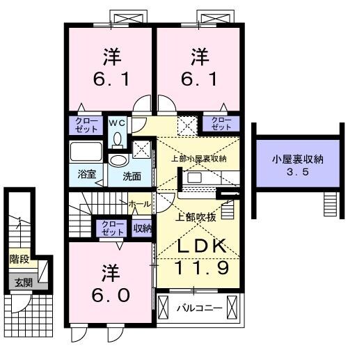 グリシーヌの物件間取画像