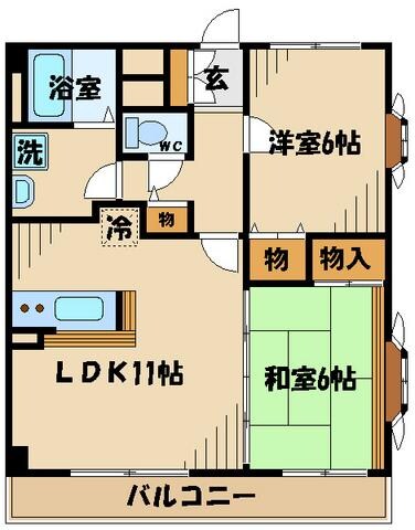 クレイル南豊田の物件間取画像