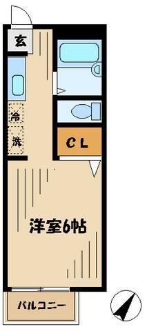 リーベン奈航詩の物件間取画像