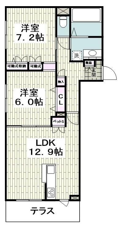 (仮称)中海岸2丁目メゾンの物件間取画像