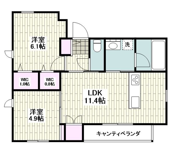 （仮称）錦町メゾンの物件間取画像