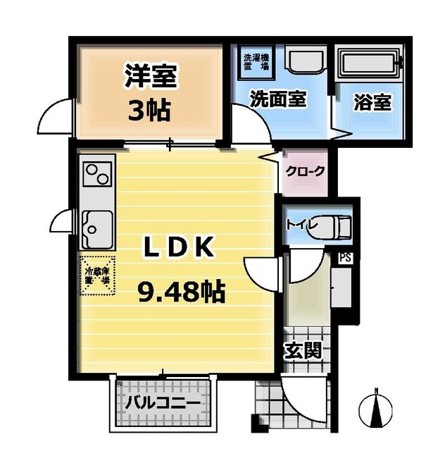 コンフォートの物件間取画像