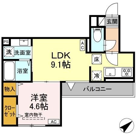 ファンウェーブ湘南辻堂の物件間取画像