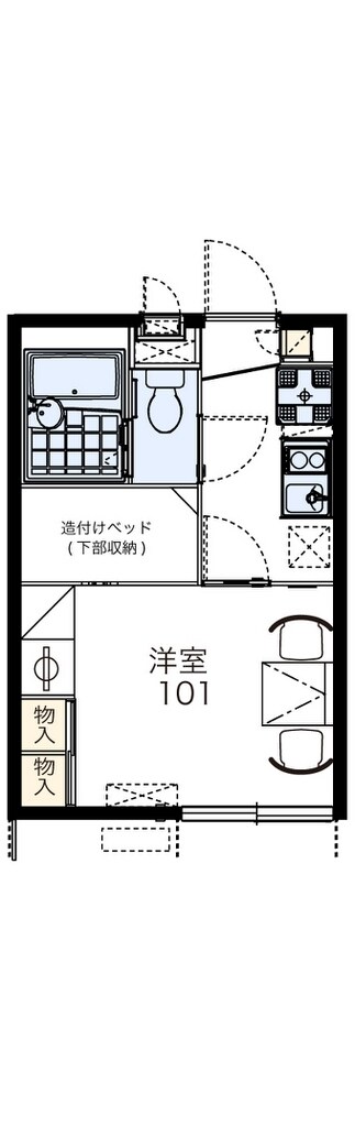 レオパレスエリジェの物件間取画像