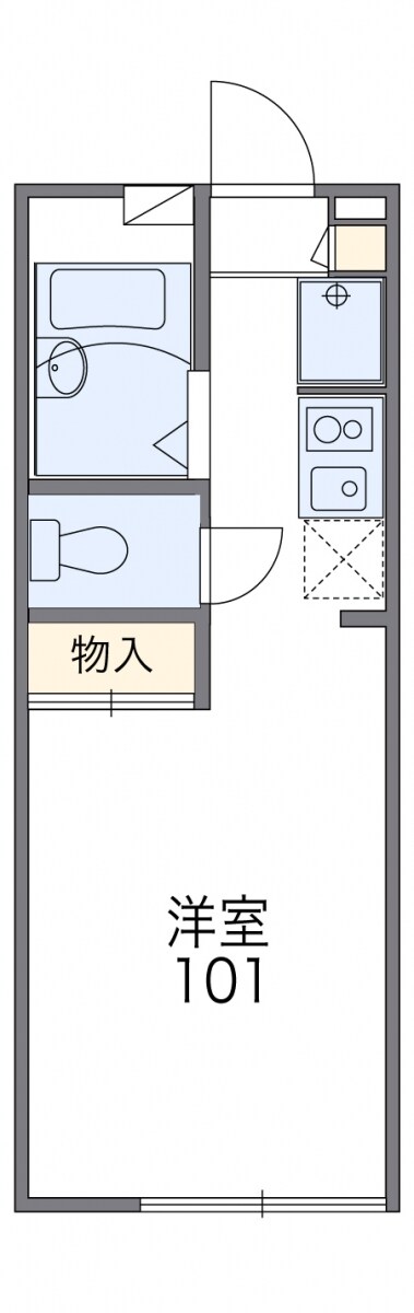 レオパレスアーク富岡IIの物件間取画像