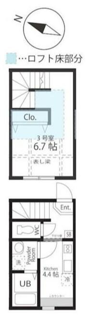 ハーミットクラブハウス大船富士見町の物件間取画像