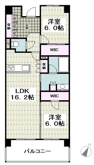 Nisshin Grandpalace 茅ヶ崎東海岸の物件間取画像