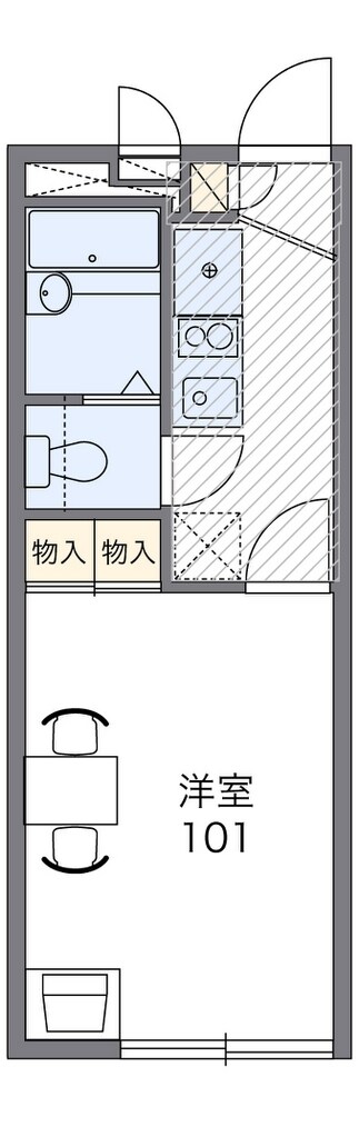 レオパレス影取の物件間取画像