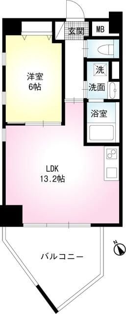 グレイシャスＫ鵠沼の物件間取画像