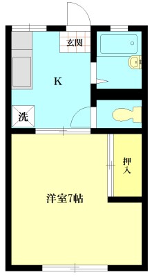 パナハイツ石井Aの物件間取画像