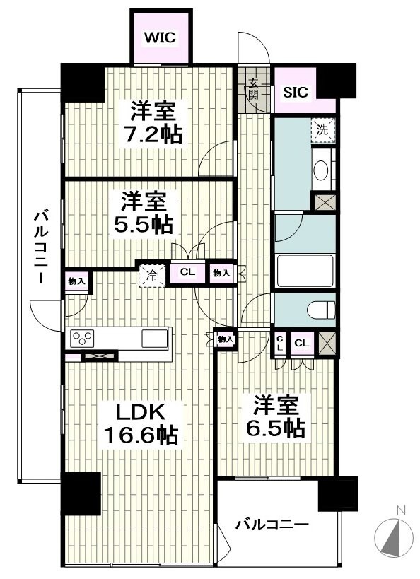 グレーシア茅ヶ崎の物件間取画像