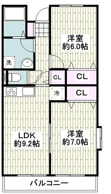 フォンテーヌの物件間取画像