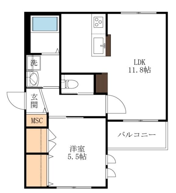 茅ヶ崎ベースの物件間取画像