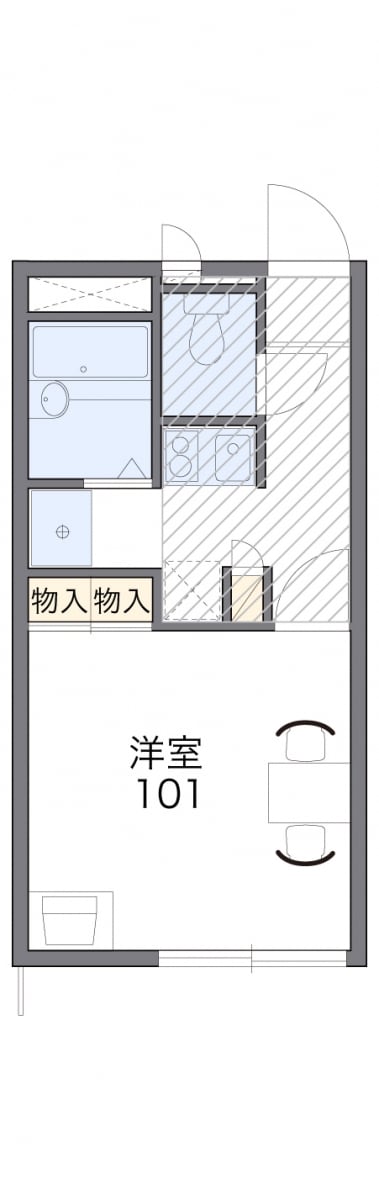 レオパレス広瀬の物件間取画像