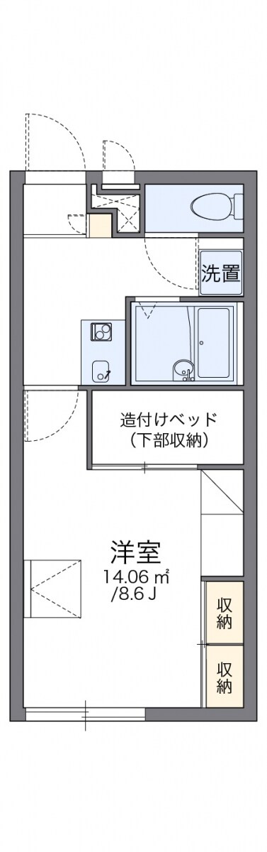 レオパレスしんでん中山の物件間取画像