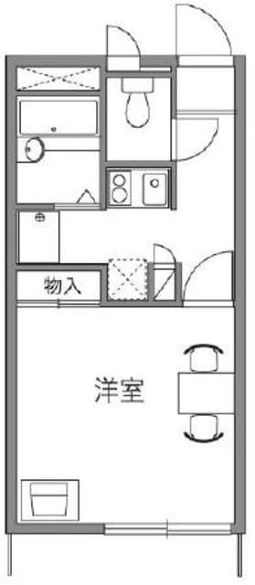 レオパレスアフロディーテの物件間取画像