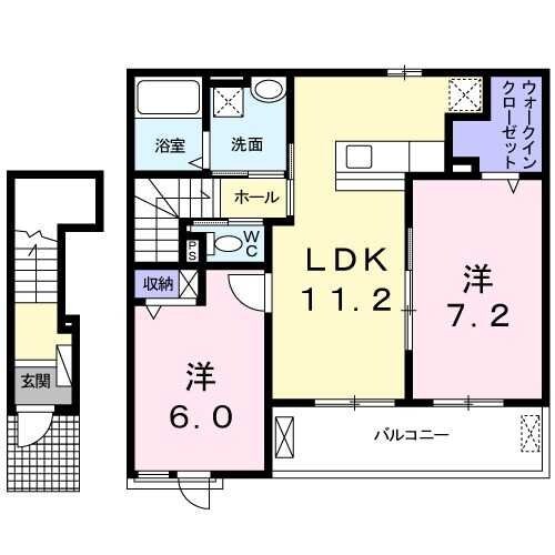 ウォーター　フィールドの物件間取画像