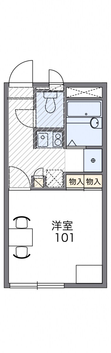 レオパレスとあむの物件間取画像