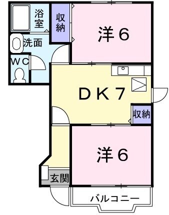 エピナール　Ｂの物件間取画像